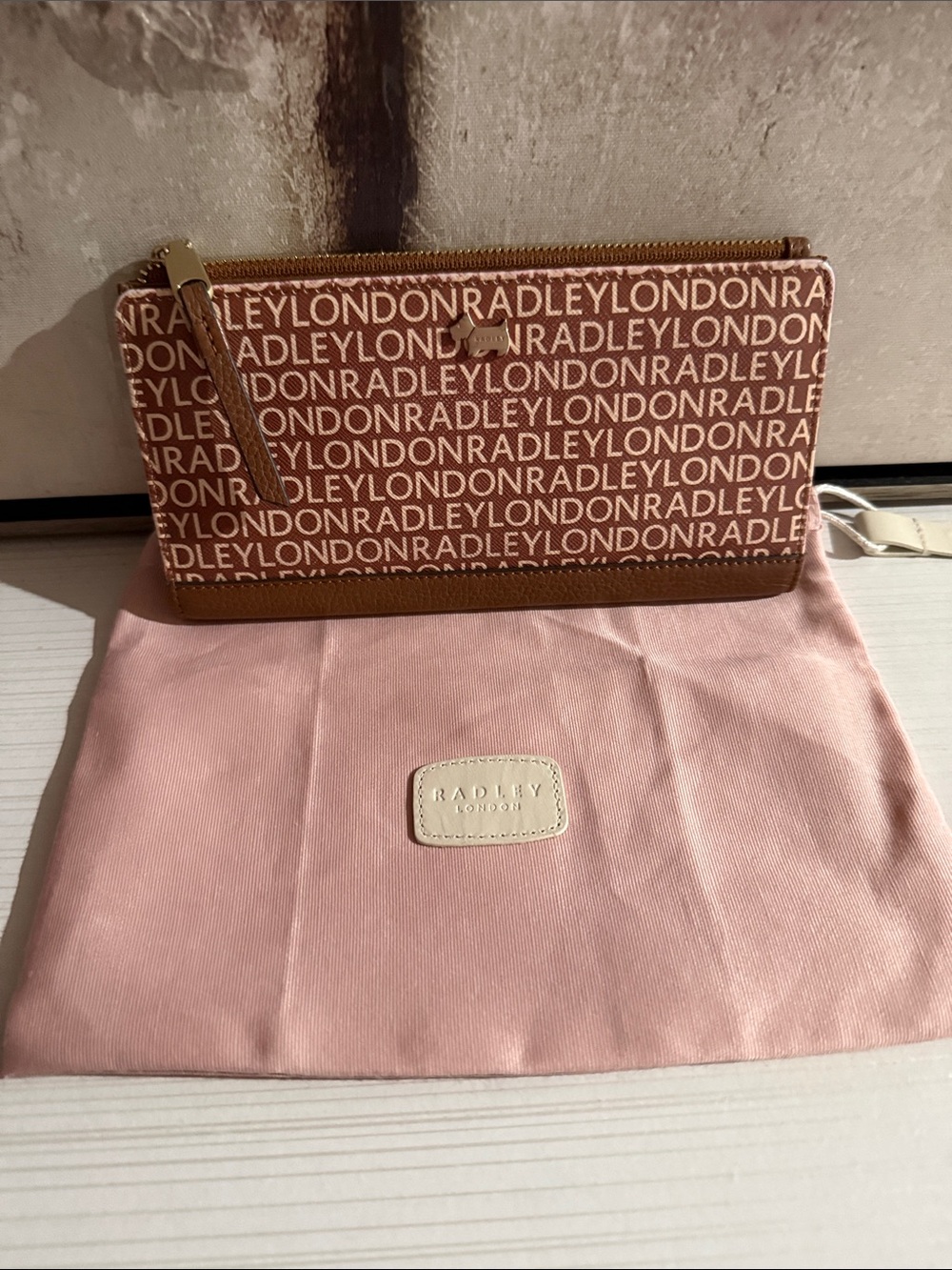 Radley London wallet w/ dusty
